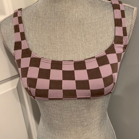 NWT THRILLS (FP) Ribbed Square Crop Bikini Top Sz XS
Color Washed Cocoa - Picture 2 of 11